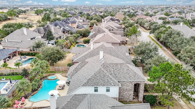 bird's eye view featuring a residential view