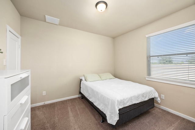 bedroom with carpet floors