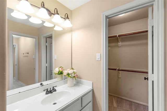 bathroom featuring vanity