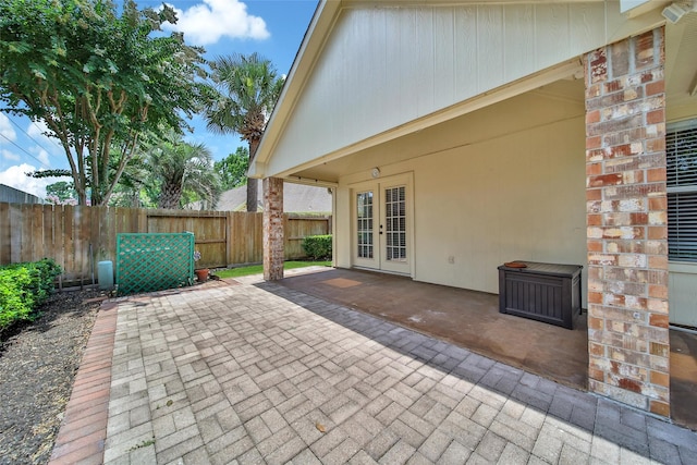 3011 Candle Bend Dr, Spring, TX 77388 - view of patio with french doors