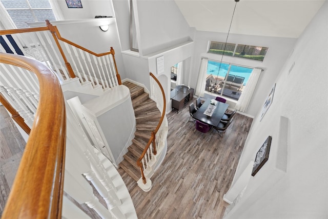 living room featuring hardwood / wood-style flooring