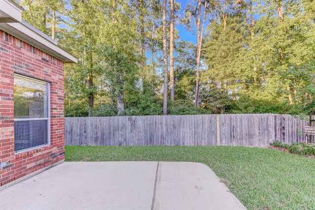 view of yard featuring a patio area