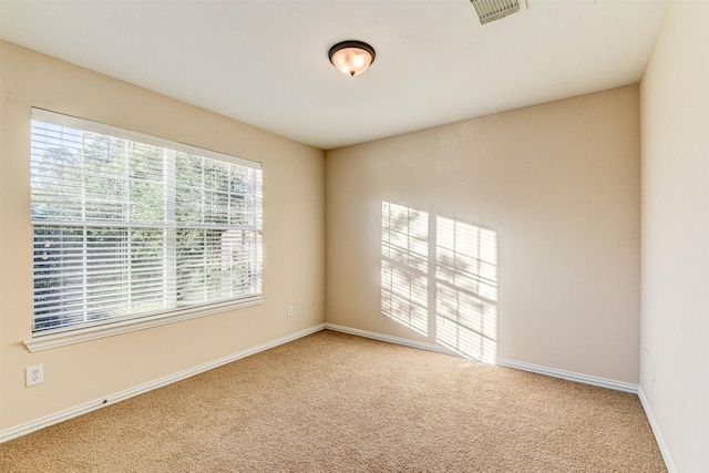 view of carpeted empty room