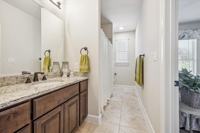 bathroom with vanity