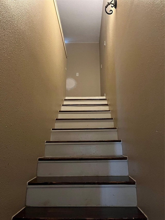 view of stairway
