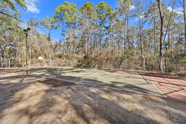 view of basketball court