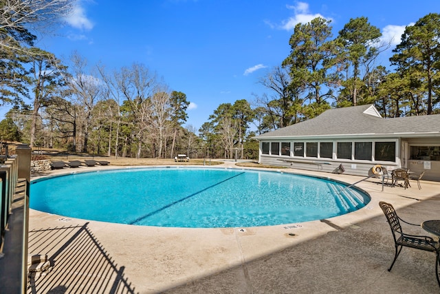 view of pool with a patio