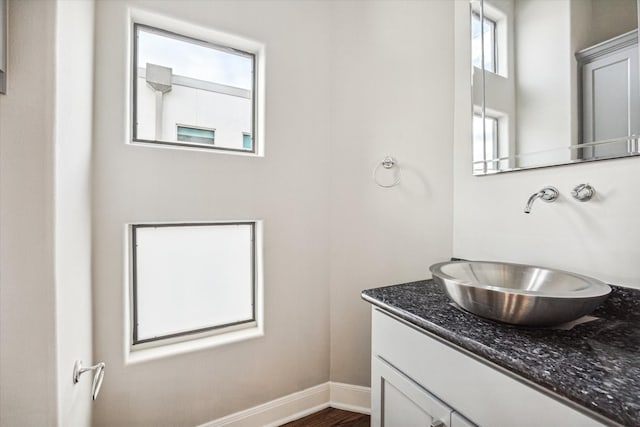 bathroom featuring vanity