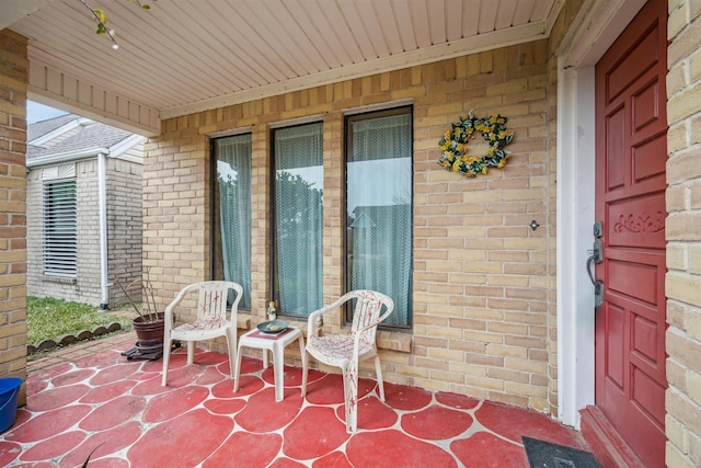 view of patio with covered porch