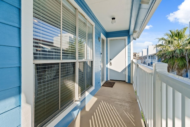 view of balcony