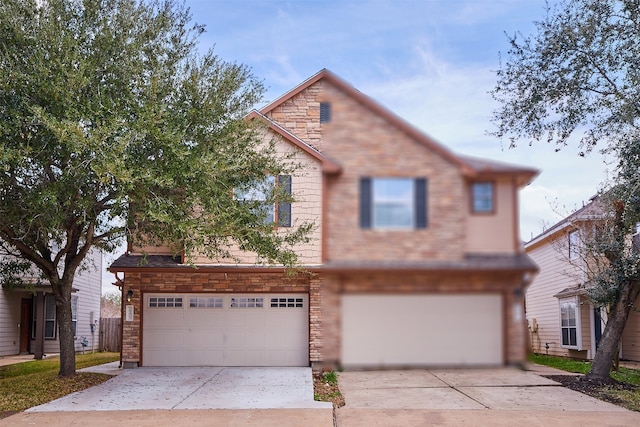 view of front of house featuring a garage