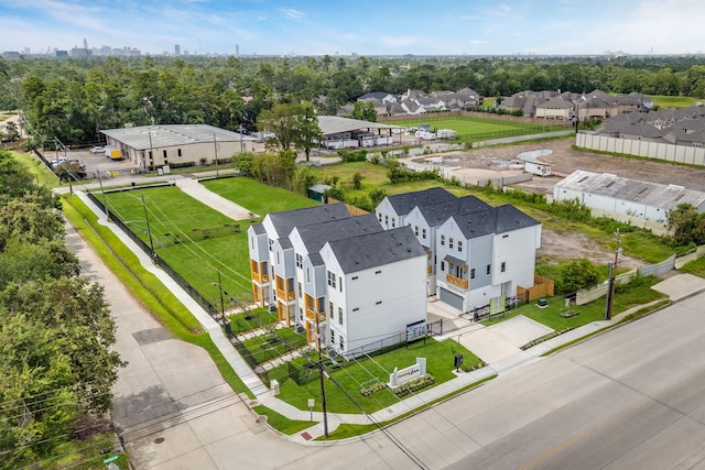 bird's eye view featuring a residential view