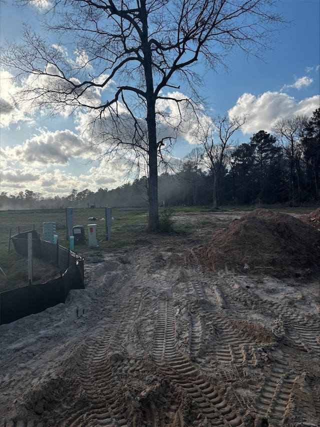 view of yard featuring a rural view