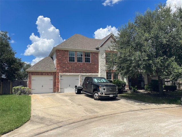 view of front of house featuring a garage