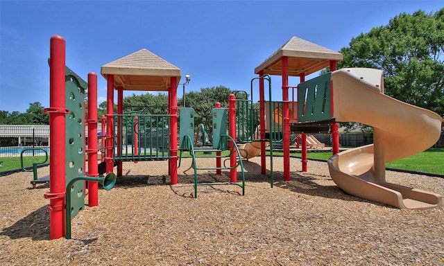 view of jungle gym