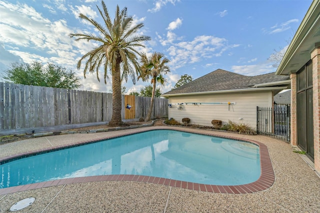 view of pool