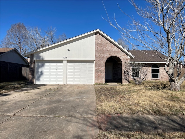 ranch-style house with a garage