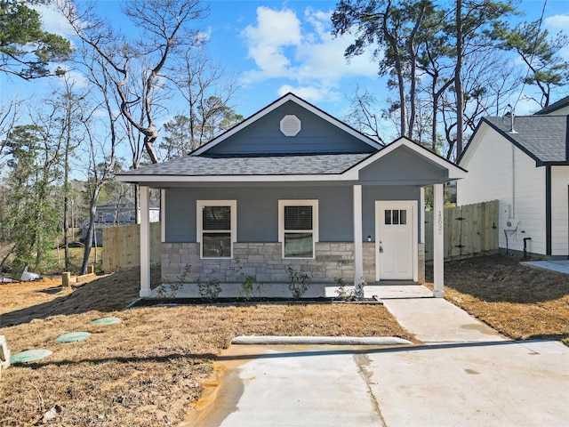 bungalow with a porch