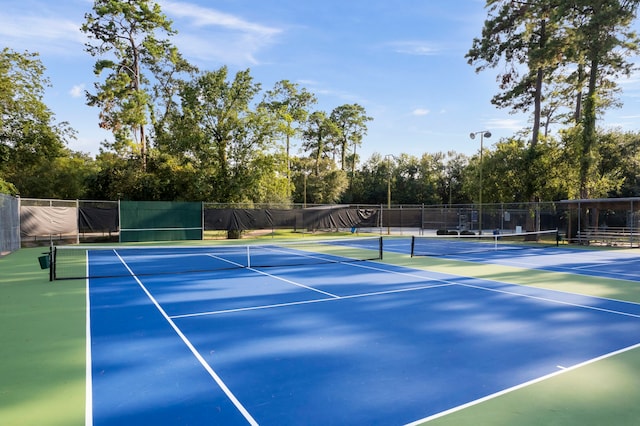 view of tennis court