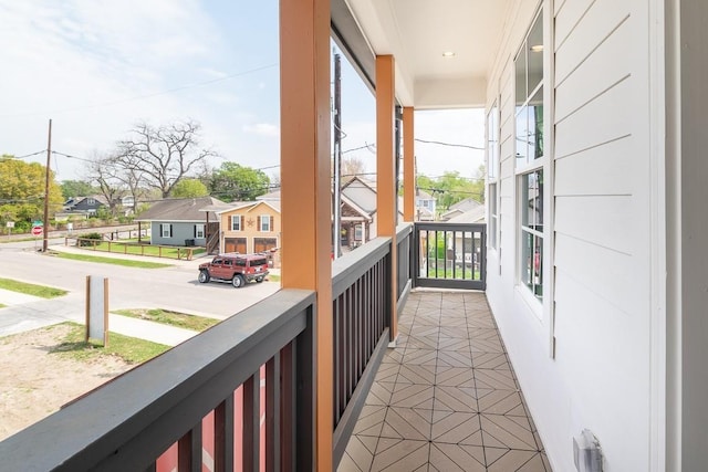 view of balcony