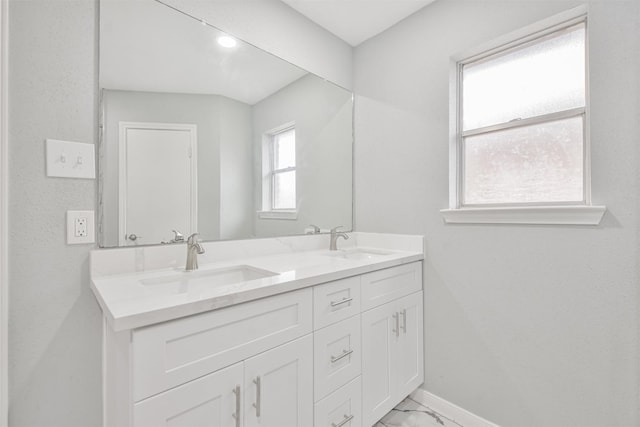 bathroom featuring vanity