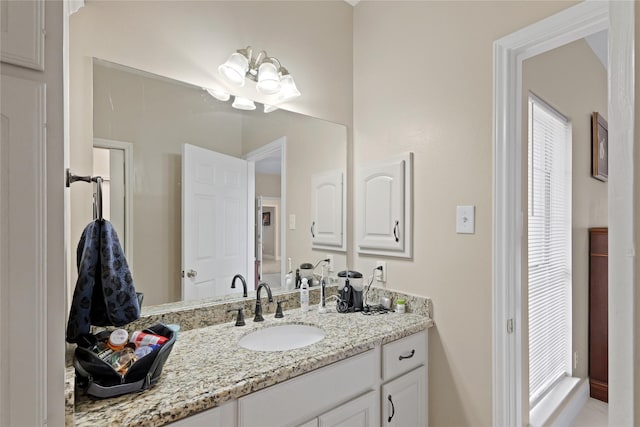 bathroom with vanity