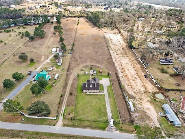 drone / aerial view with a rural view