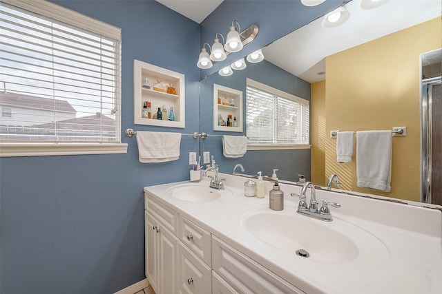 bathroom with vanity