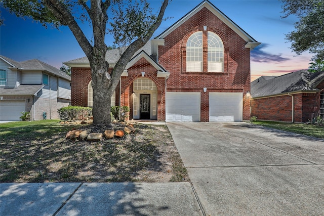 front facade featuring a garage