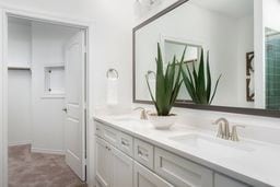 full bath featuring a sink and double vanity