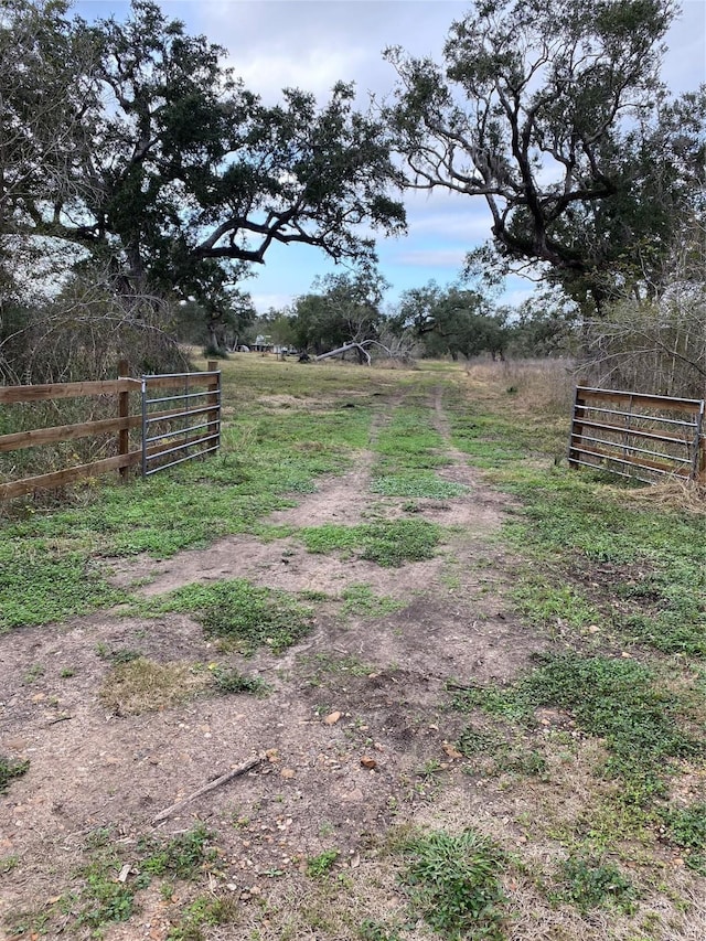 TRACT2 Private Road 648th St, Cedar Lake, TX 77414 - view of yard with fence and a rural view