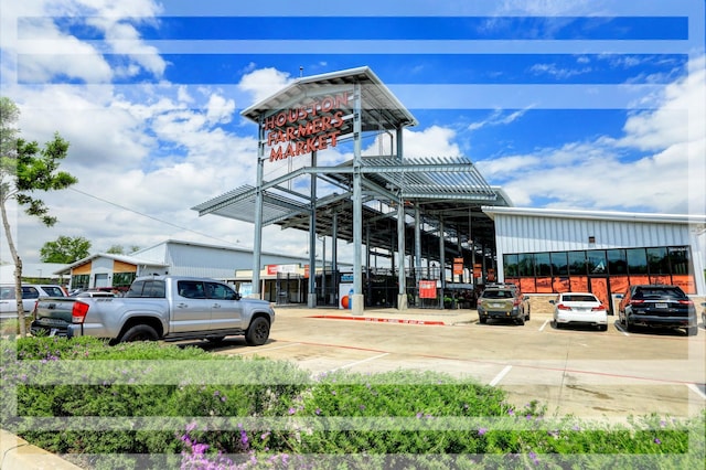 view of parking / parking lot