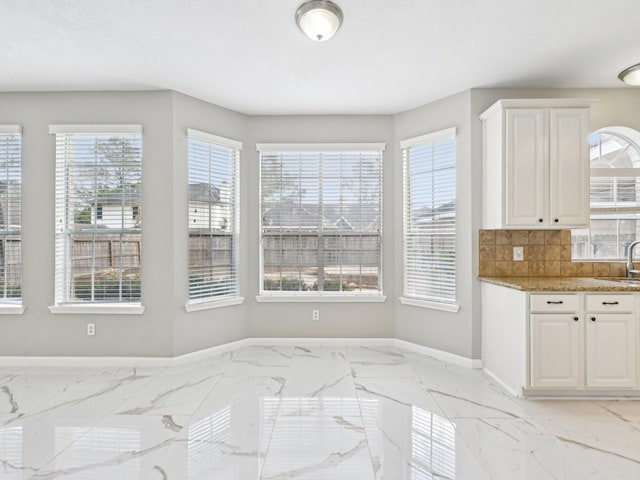 dining room with sink