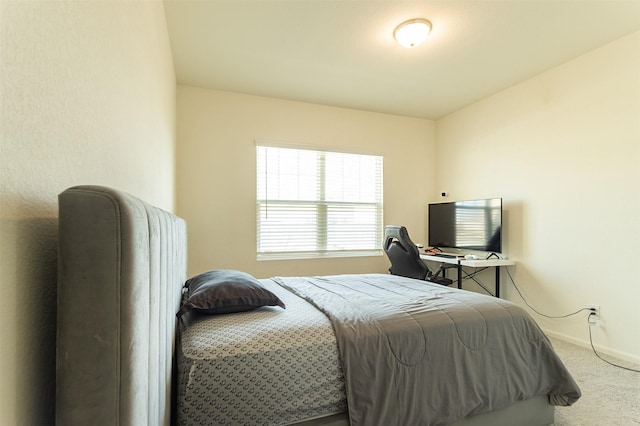 bedroom with carpet