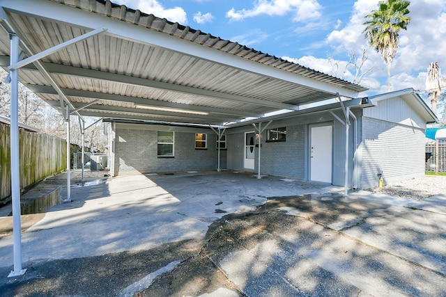 exterior space with ac unit