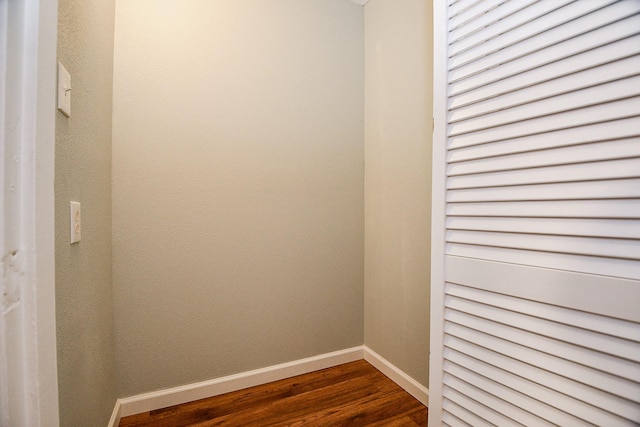 interior space featuring dark hardwood / wood-style floors