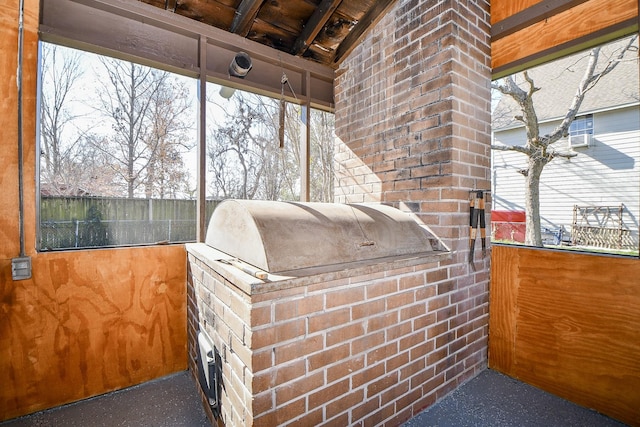 exterior space featuring a grill and area for grilling