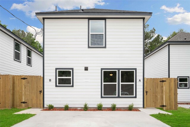 view of rear view of property