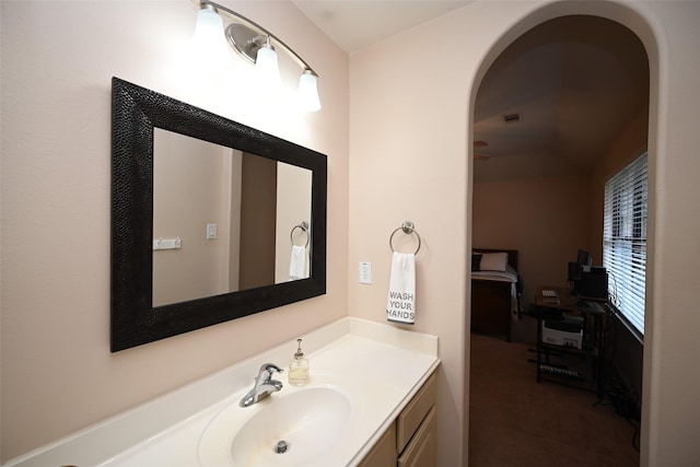 bathroom with vanity