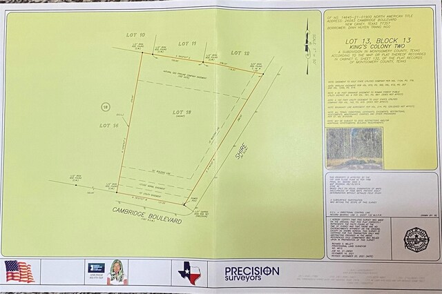 26093 Cambridge Blvd, New Caney TX, 77357 land for sale