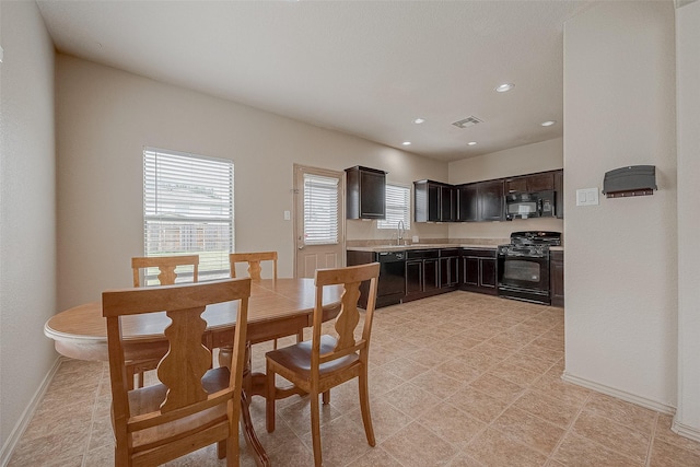 view of dining room