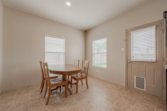 view of dining room