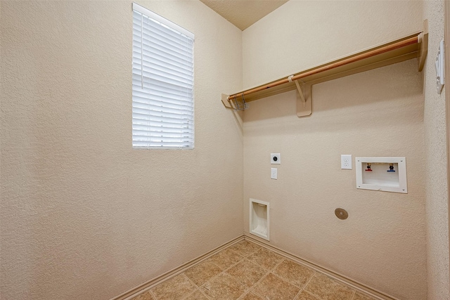 washroom featuring washer hookup and hookup for an electric dryer