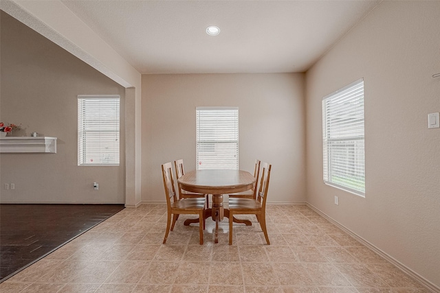 view of dining area