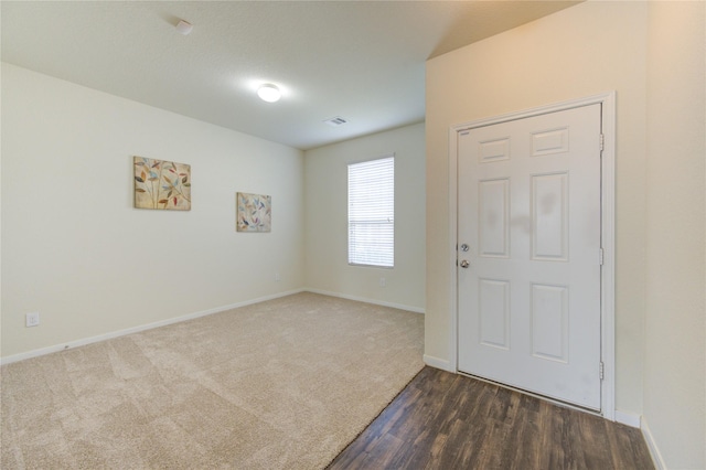 view of carpeted entryway