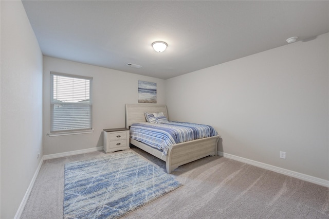 bedroom with carpet floors