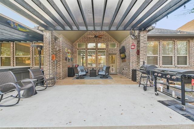 view of patio / terrace with grilling area