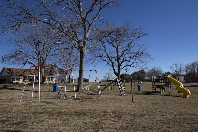 view of jungle gym