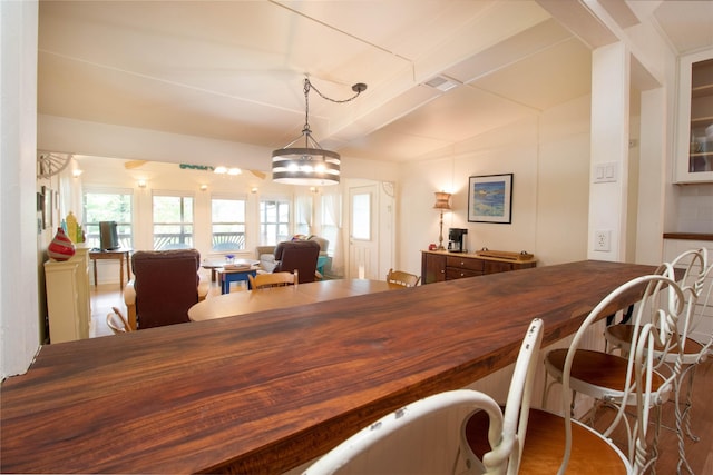 view of dining area