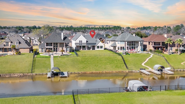 11585 Grandview Dr, Montgomery, TX 77356 - aerial perspective of suburban area featuring a nearby body of water